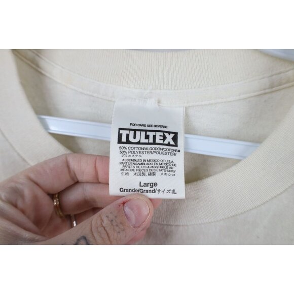 Vtg 90s Streetwear Mens Large Distressed Southern Pacific AC-12 Train T-Shirt - Picture 13 of 16